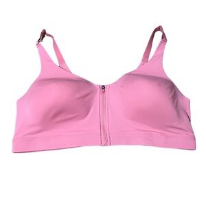 Old Navy Light Pink Front-Zip Wireless Bra